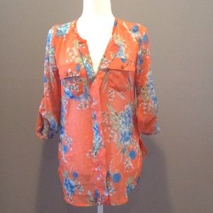 Pullover Coral Floral shirt